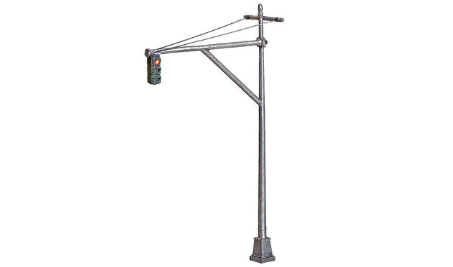 Woodland Scenics 5653 | Just Plug Lighting System - Mast Arm Traffic Lights | O Scale - Squeaky's Trains