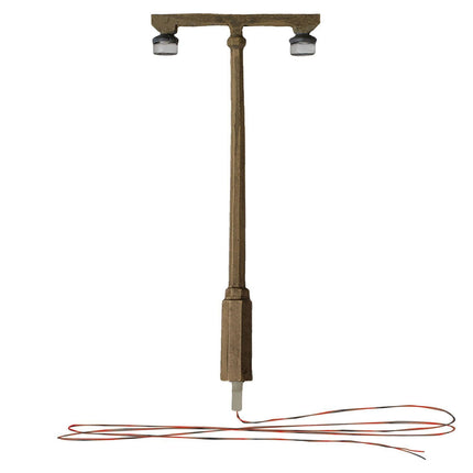 Woodland Scenics 5676 | Just Plug Lighting System - Twin Lamp | OO/HO Scale - Squeaky's Trains