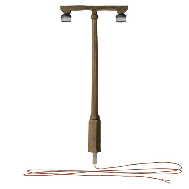 Woodland Scenics 5676 | Just Plug Lighting System - Twin Lamp | OO/HO Scale - Squeaky's Trains
