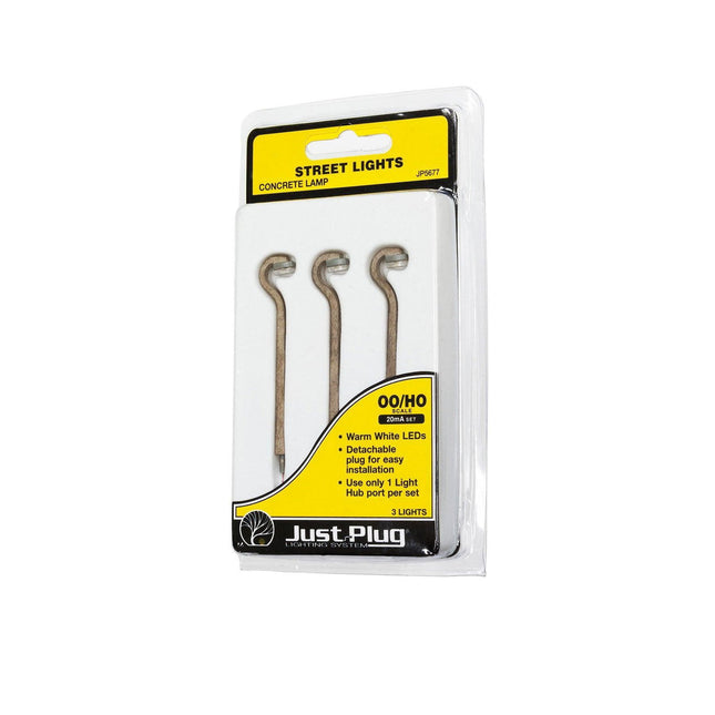 Woodland Scenics 5677 | Just Plug Lighting System - Concrete Lamp | OO/HO Scale - Squeaky's Trains