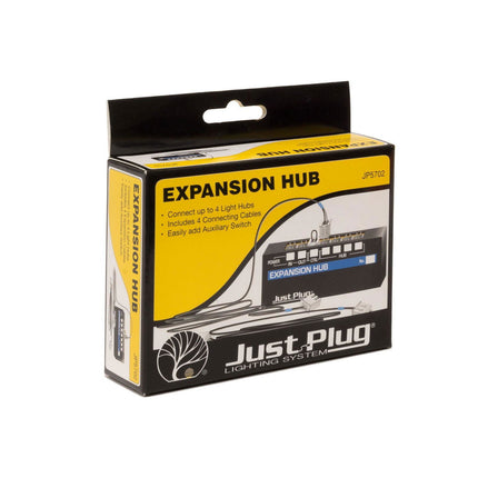 Woodland Scenics 5702 | Just Plug Lighting System - Expansion Hub | Multi Scale - Squeaky's Trains