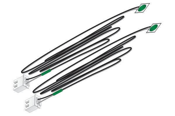 Woodland Scenics 5737 | Just Plug Lighting System | Green LED Stick-On Lights 25mA (2) - Squeaky's Trains