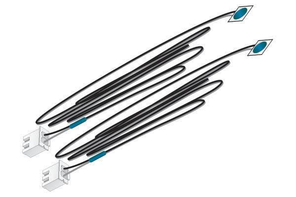 Woodland Scenics 5738 | Just Plug Lighting System | Blue Stick-On Lights 25mA (2) - Squeaky's Trains