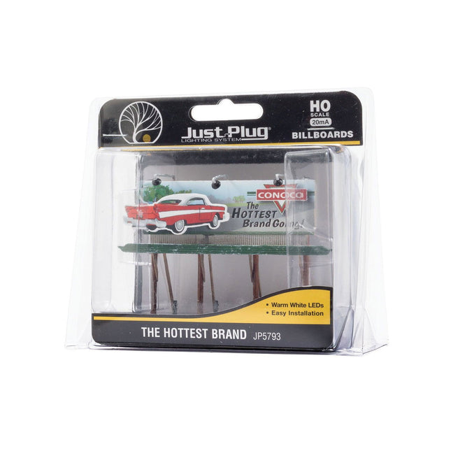 Woodland Scenics 5793 | Just Plug Billboards - The Hottest Brand | HO Scale - Squeaky's Trains