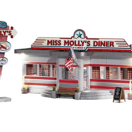 Woodland Scenics 5870 | Miss Molly's Diner | O Scale - Squeaky's Trains