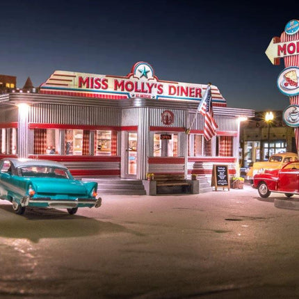 Woodland Scenics 5870 | Miss Molly's Diner | O Scale - Squeaky's Trains