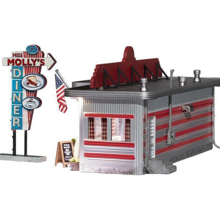 Woodland Scenics 5870 | Miss Molly's Diner | O Scale - Squeaky's Trains