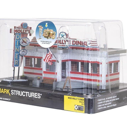 Woodland Scenics 5870 | Miss Molly's Diner | O Scale - Squeaky's Trains