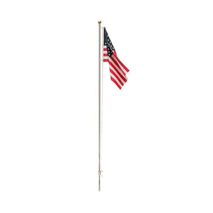 Woodland Scenics 5952 | Just Plug Lighting System - Large Flag Pole with U.S. Flag | Multi Scale - Squeaky's Trains