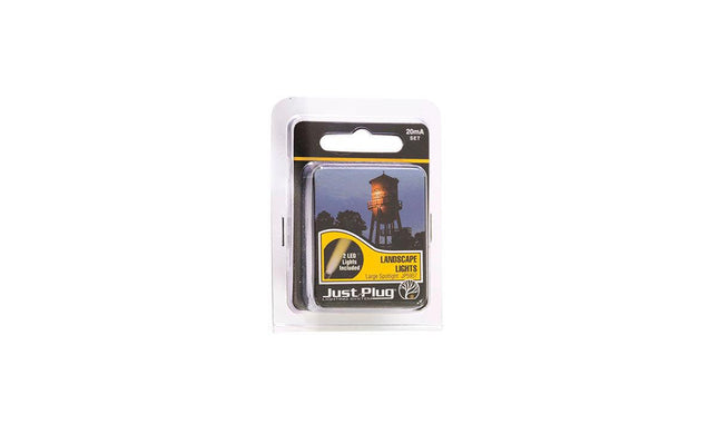 Woodland Scenics 5957 | Just Plug Lighting System - Large Spotlights (2) | Multi Scale - Squeaky's Trains