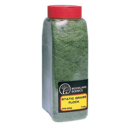 Woodland Scenics 636 | Flock Dark Green Shaker | Multi Scale - Squeaky's Trains