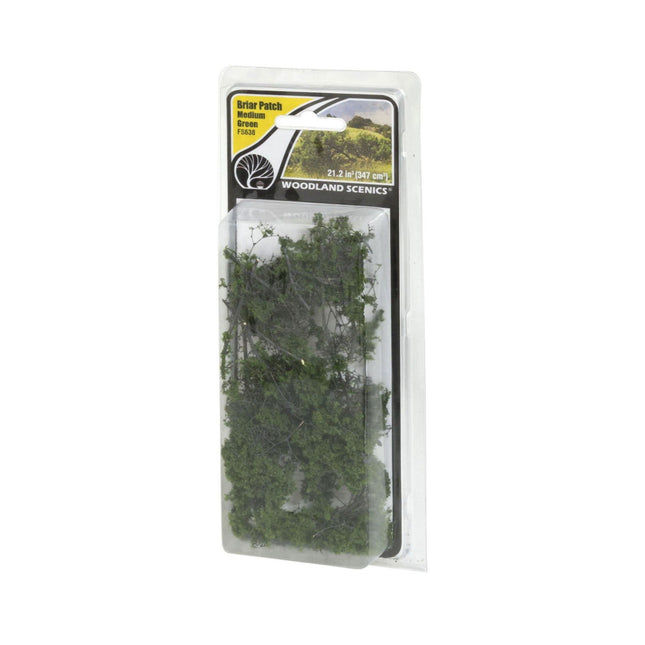 Woodland Scenics 638 | Briar Patch Medium Green | Multi Scale - Squeaky's Trains