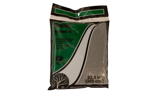 Woodland Scenics 75 | Gray Fine Ballast Bag | Multi Scale - Squeaky's Trains