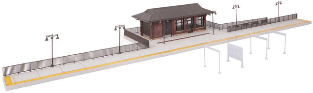 Walthers Cornerstone 933-3392 Amtrak Rural Station Kit HO Scale - detail view 1
