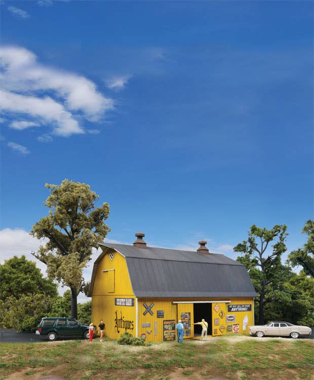 Walthers Cornerstone 3339 | Antiques Barn Building Kit | HO Scale