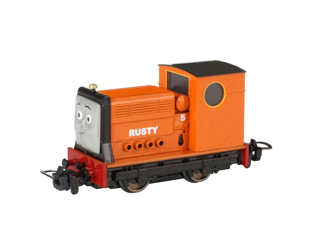 Bachmann 58603 Rusty engine from Thomas & Friends, HOn30 scale, diecast construction for N gauge track.