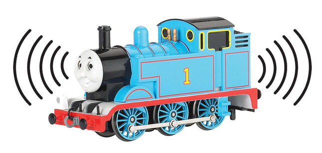Thomas the Tank Engine™ model with sound effects waves, HO scale, featuring whistle and steam sounds.