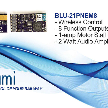 SoundTraxx 885609 | BLU-21PNEM8 Blunami EMD Diesel Sound Decoder - Squeaky's Trains