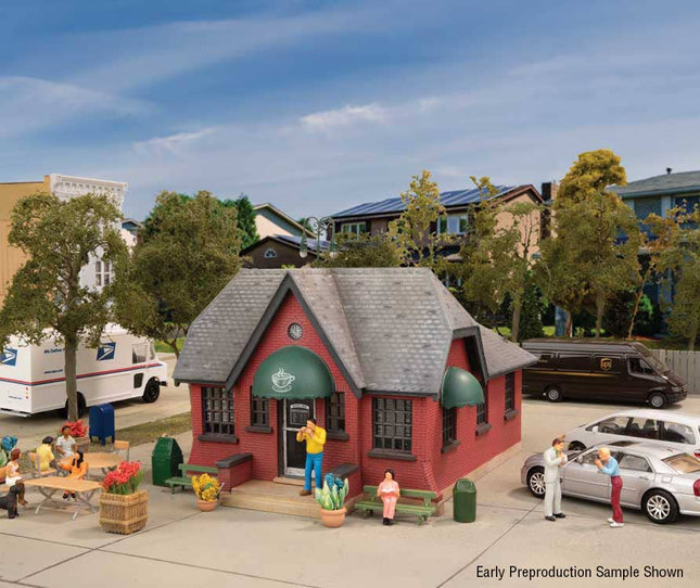 Walthers Cornerstone 4026 | Coffee Shop Building Kit | HO Scale