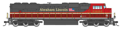 Walthers Mainline 910-11034 HO scale EMD SD70M diesel locomotive in Union Pacific Abraham Lincoln paint, road number 1616