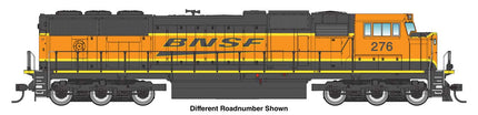 Walthers Mainline 910-11020 HO scale EMD SD75I diesel locomotive in BNSF Railway paint, road number 282