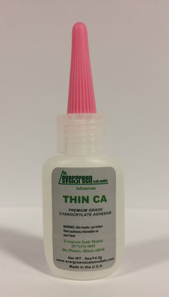 Evergreen Scale Models | Thin CA Adhesive | Modeling Glue