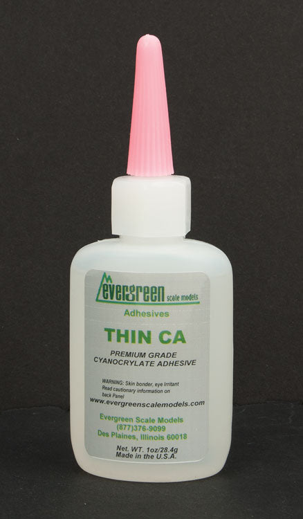 Evergreen Scale Models | Thin CA Adhesive | Modeling Glue