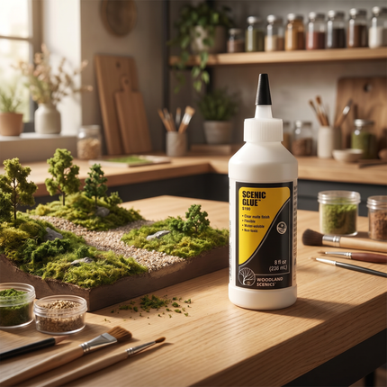 Woodland Scenics 785-190 | Scenic Glue - Clear-Drying Scenery Adhesive 8 fl oz | All Scales