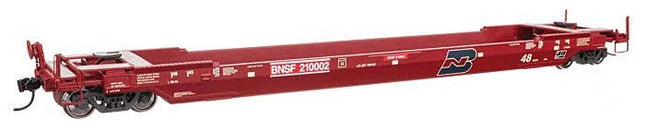 WalthersProto 920-109214 Gunderson 48' Well Car BNSF #210002 HO Scale - side view