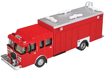 Walthers SceneMaster 13802 | Hazardous Materials Fire Truck - Assembled | HO Scale