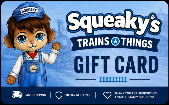 Squeaky's Trains Digital Gift Card