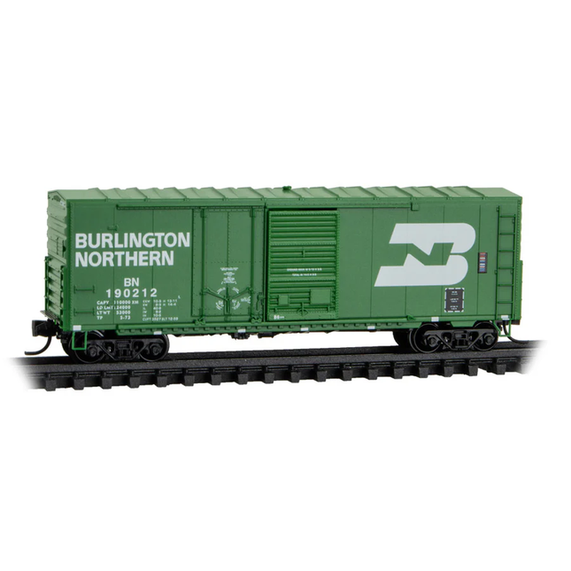 Micro-Trains 19100010 | 40' Standard Boxcar - Burlington Northern #19212 | N Scale
