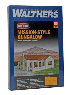 Walthers Cornerstone 933-3785 | Mission-Style Bungalow House Kit | HO Scale