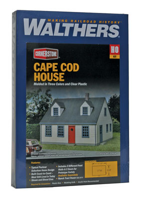 Walthers Cornerstone 933-3776 | Cape Cod House Kit | HO Scale