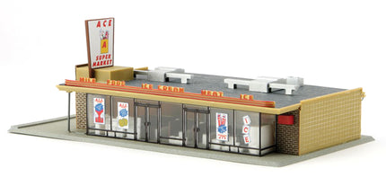 Life-Like 433-1330 | Ace Super Market Building Kit | HO Scale