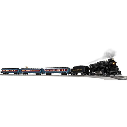 Lionel 2123130 The Polar Express LionChief Train Set O Gauge - Berkshire steam locomotive with passenger cars and Disappearing Hobo car