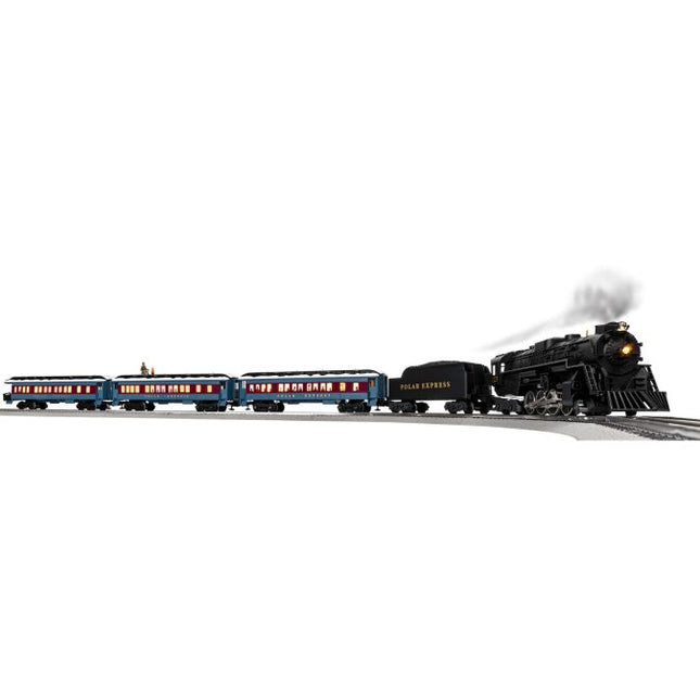 Lionel 2123130 The Polar Express LionChief Train Set O Gauge - Berkshire steam locomotive with passenger cars and Disappearing Hobo car