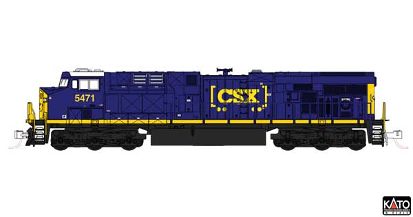 Kato 176-8964 | GE ES44AC GEVO Standard DC - CSX #5471 | N Scale