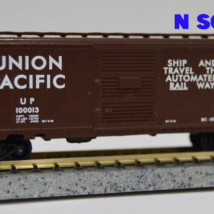 Value Trains USA N40-304-100014 40' PS-1 Boxcar Union Pacific Ship & Travel N Scale