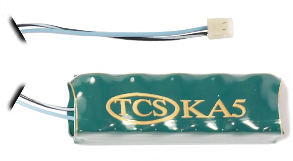 TCS 2006 KA5-P Keep Alive Capacitor for DCC decoders - 5 supercapacitors with pre-wired harness