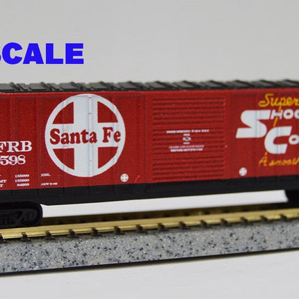 Value Trains USA N10104-6598 | 50'6" ACF Boxcar - SFRB Super Shock Control #6598 | N Scale