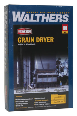 Walthers Cornerstone 933-3128 Grain Dryer Kit HO Scale