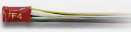 Digitrax TF4 | Quad 4-Function DCC Decoder with Integrated Transponding - 1A Continuous, Hardwire Install | Multi Scale