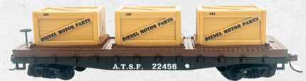 Rock Island Hobby 032213 - HO Flat Car w/Crates (ATSF)