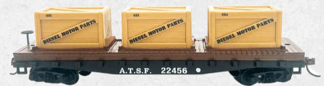 Rock Island Hobby 032213 - HO Flat Car w/Crates (ATSF)