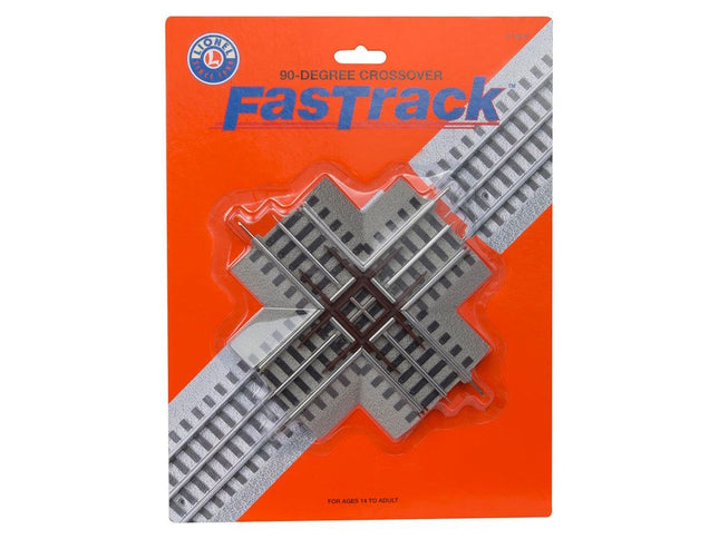 Lionel 6-12019 FasTrack 90-Degree Crossover O Scale - box front