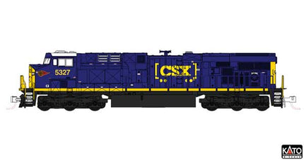 Kato 176-8962 | GE ES44AC GEVO Standard DC - CSX #5327 WM Heritage | N Scale