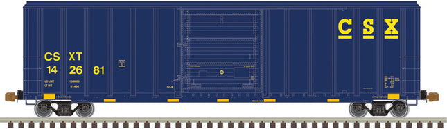 Atlas Master 20007597 FMC 5347 Single Door Box Car CSX #142681 HO Scale - side view