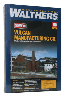 Walthers Cornerstone 933-3045 Vulcan Manufacturing Company Kit HO Scale - box front