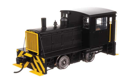 Walthers Mainline 910-10019 Plymouth ML-8 Industrial Switcher HO Scale - black with yellow safety stripes